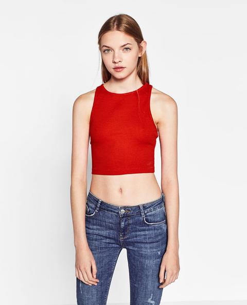 Crop Top Lisos Y Rayas