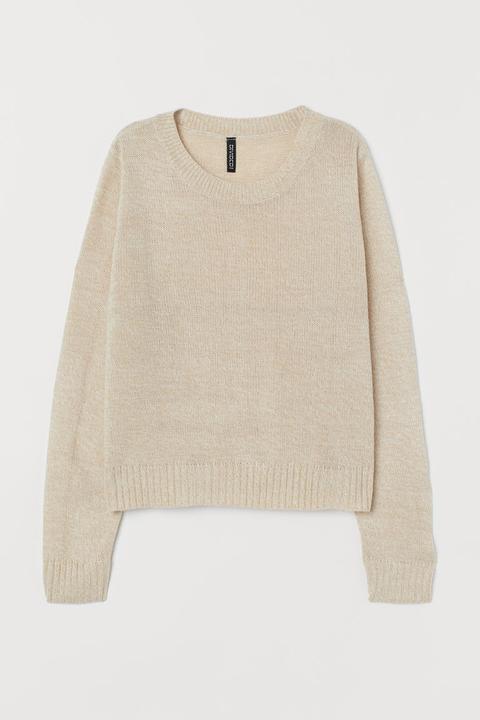 H & M - Pullover In Maglia - Beige