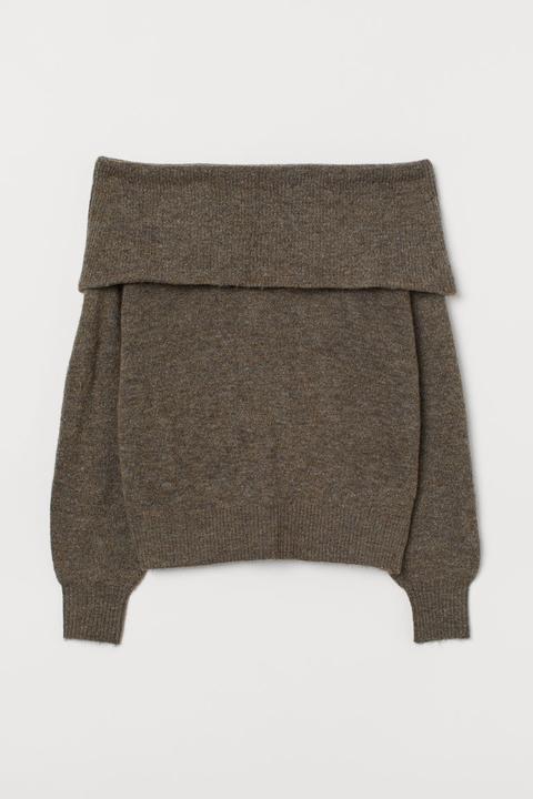 Jersey Hombro Descubierto - Beis