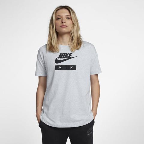 Top A Manica Corta Nike Air - Donna - Grigio