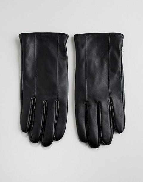Barneys - Schwarze Lederhandschuhe - Schwarz
