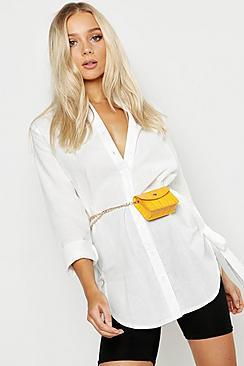 Mini Croc Chain Belt Bag