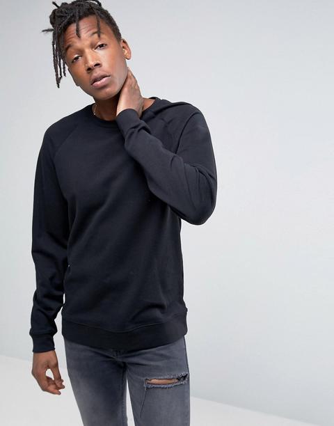Asos Sweatshirt In Black - Black