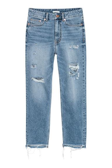 Straight Ankle High Jeans