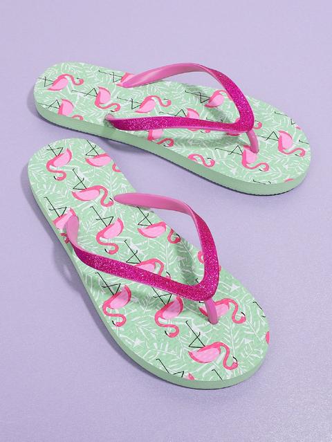 Infradito Flamingo Print