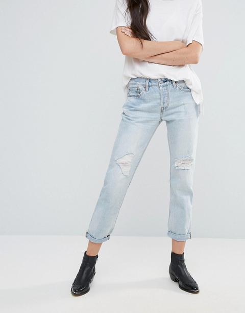 Vaqueros Boyfriend Remangados Y Con Detalles Deshilachados Ct Old Favourite 501 De Levi's