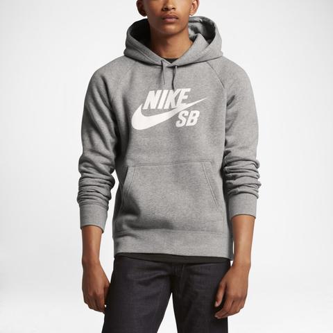 Nike Sb Icon Men's Hoodie - Grey from 
