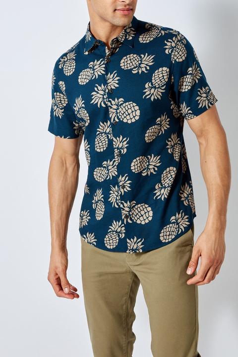 pineapple print shirt mens