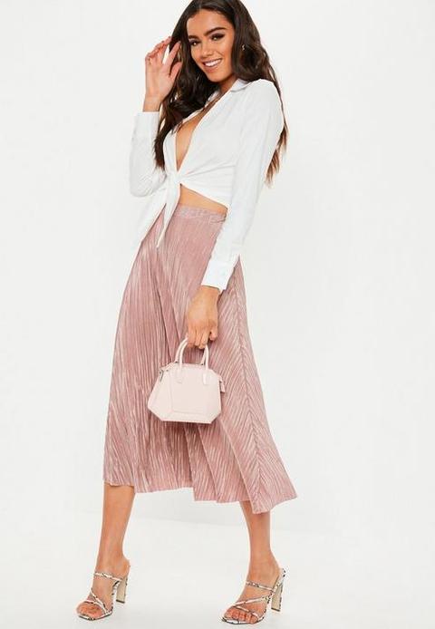 Rose plisse a on sale line midi skirt