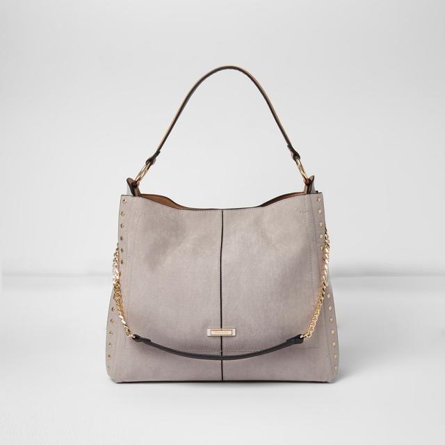 River island chain side slouch online bag