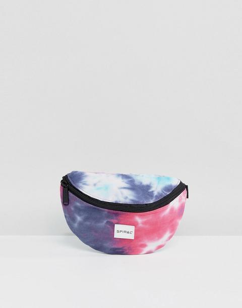 Spiral - Marsupio Con Stampa Tie-dye - Blu