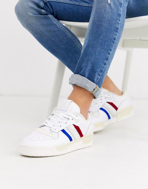 adidas white rivalry low trainers