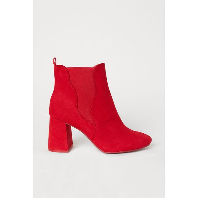 red boots h&m