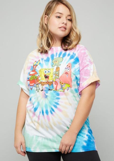 spongebob shirt tie dye