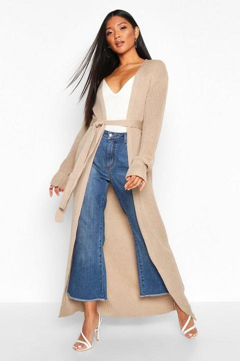 maxi cardigan beige