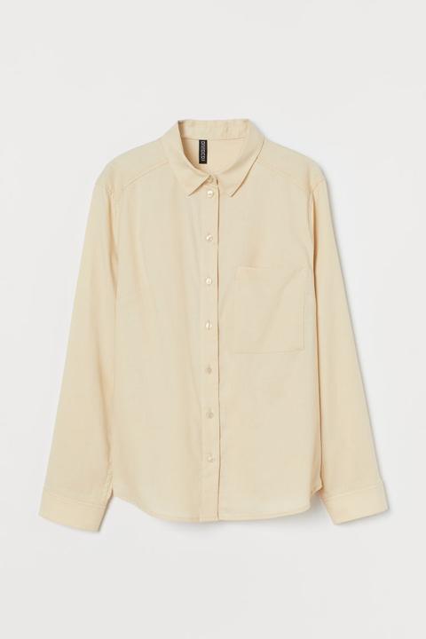 Cotton Shirt - Beige