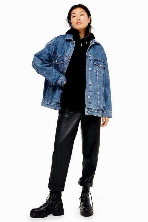 Blue Denim Super Oversized Jacket