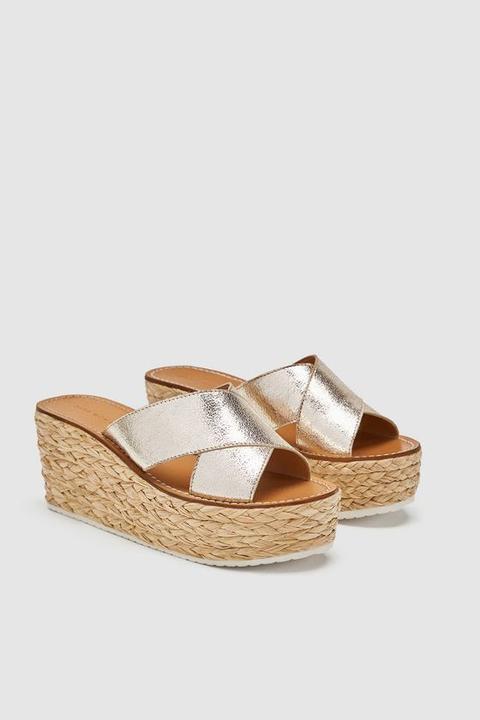 Zeppa Con Fascette In Pelle