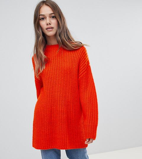 Jersey De Canalé Grueso De Cuello Redondo De Asos Design Petite