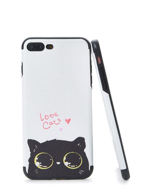 Cover Per Iphone Con Stampa Di Gatto Di Due Toni