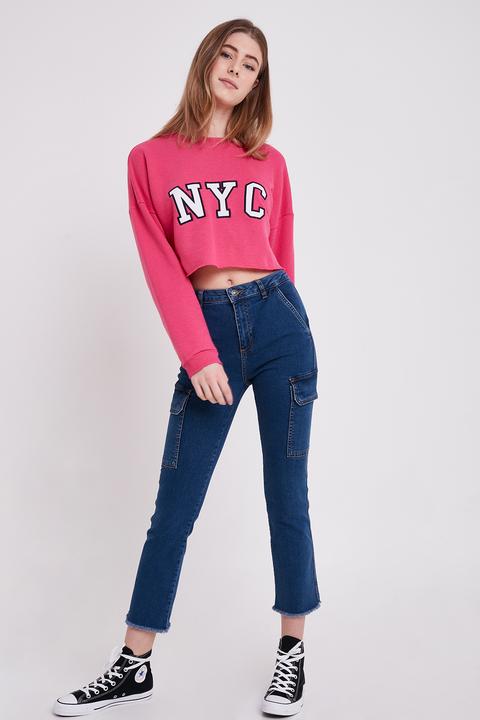 Jeans Combat Crop