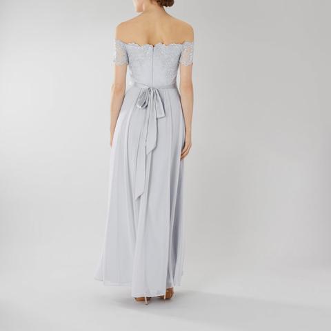 coast madelene dress silver
