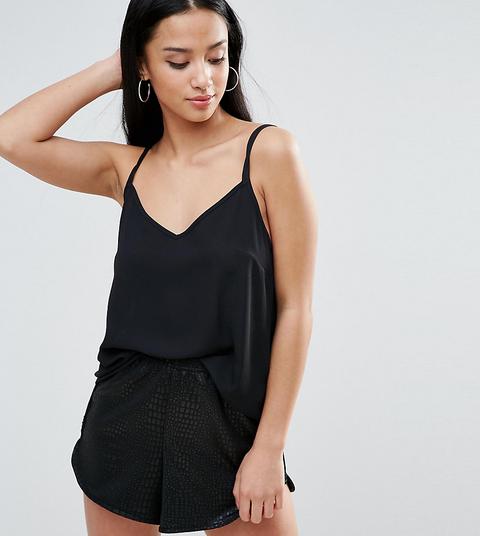 Camisola Con Tirantes Dobles De Asos Petite