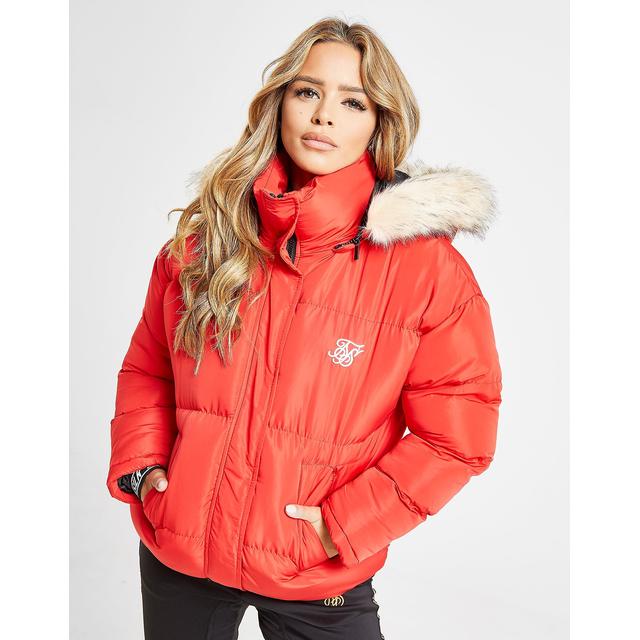 sik silk red jacket