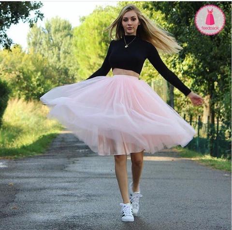 Gonna Dance Lunga A Vita Alta In Tulle 7 Strati