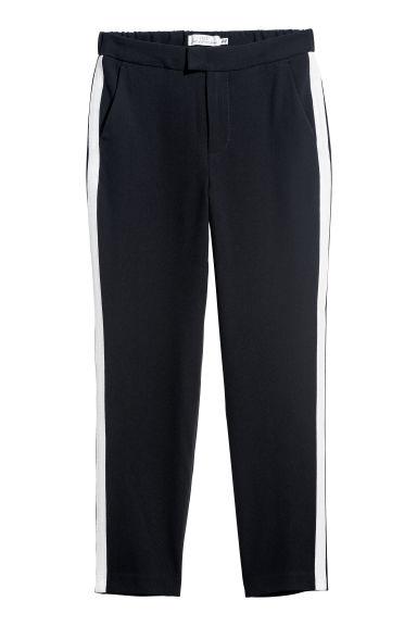 H & M - Pantaloni Con Bande Laterali - Nero