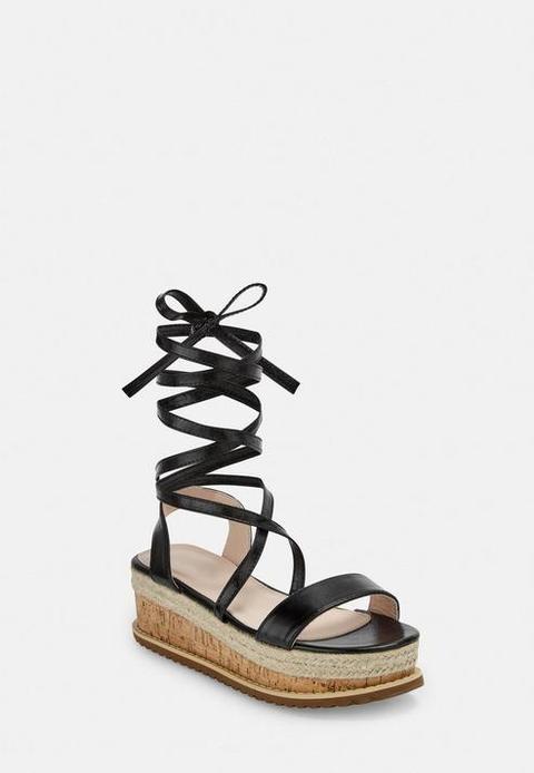 black espadrille flatform sandals