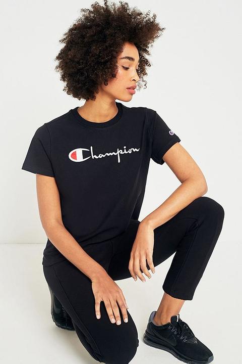 Champion Large Logo Black T-shirt