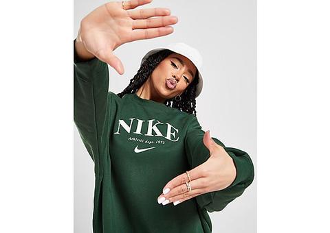 Nike Varsity Boyfriend Crew Sweatshirt - Pro Green - Womens