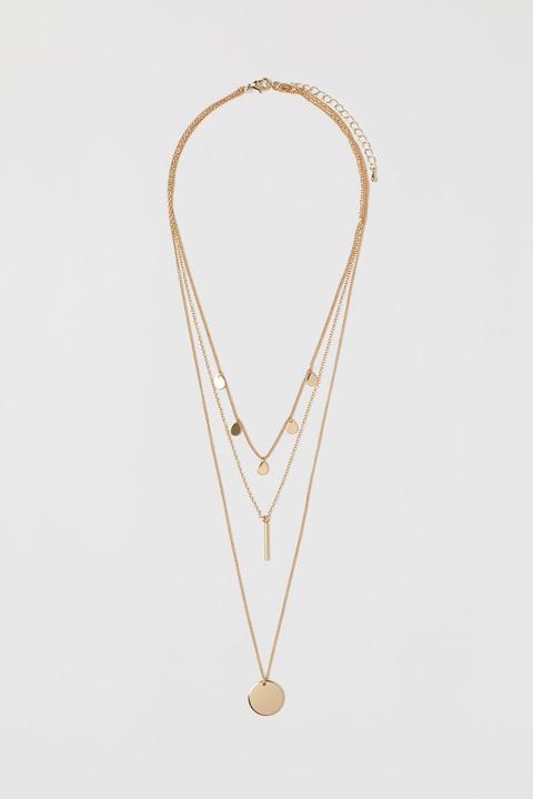 Collar De Tres Vueltas - Oro