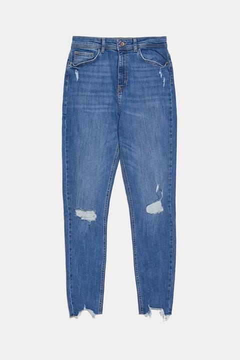 Jeans Z1975 High Rise Skinny Rotos