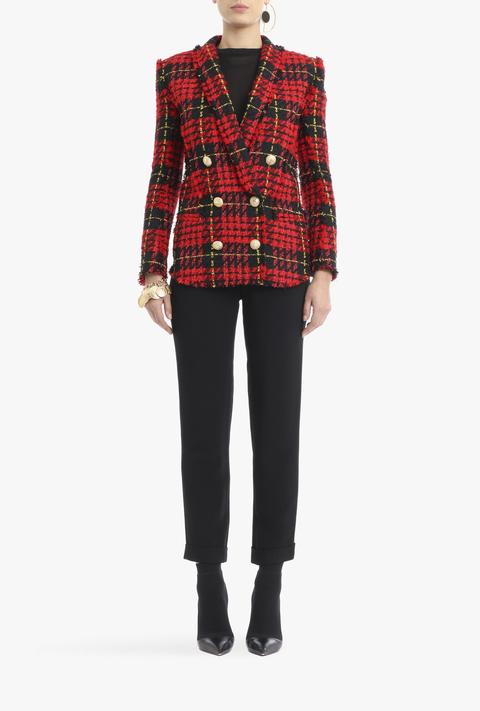 Tweed Double-breasted Blazer