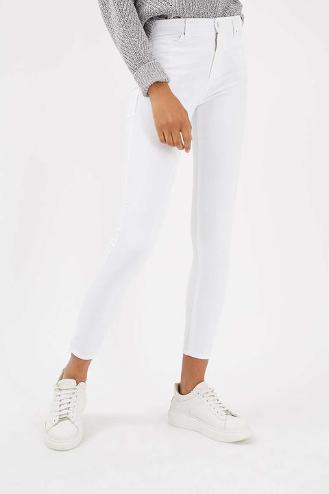 Moto White Leigh Jeans