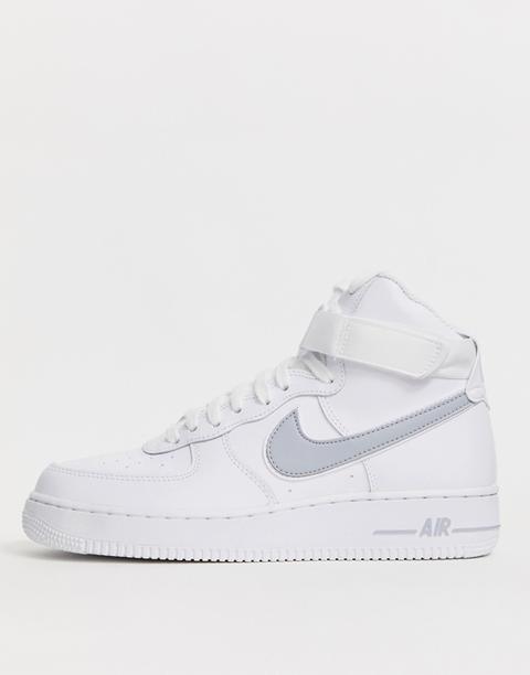 air force ones with grey swoosh