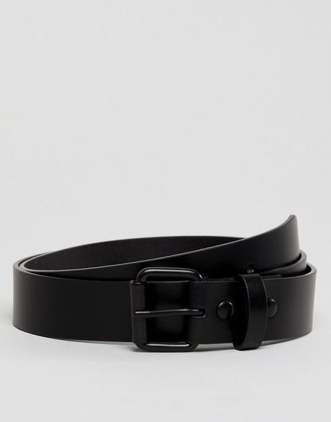 Weekday - Brilliant - Cintura In Pelle Nera - Nero