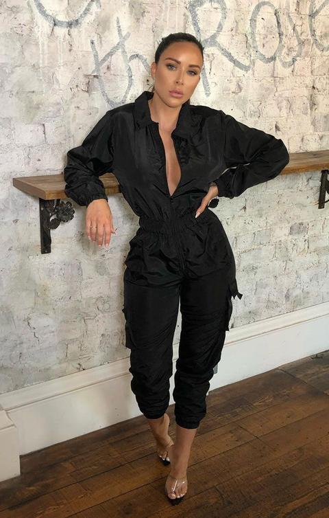 femme luxe black jumpsuit