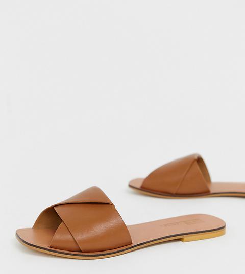 Asos Design Wide Fit Favoured Leather 