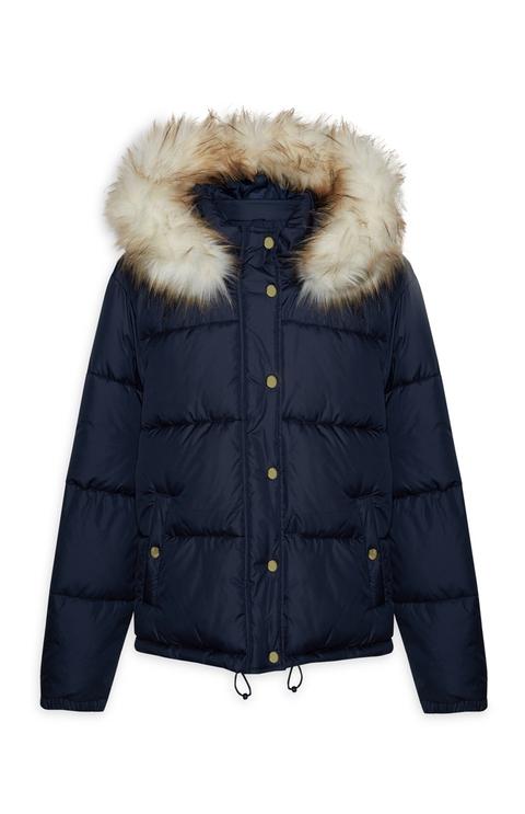 Navy Padded Coat