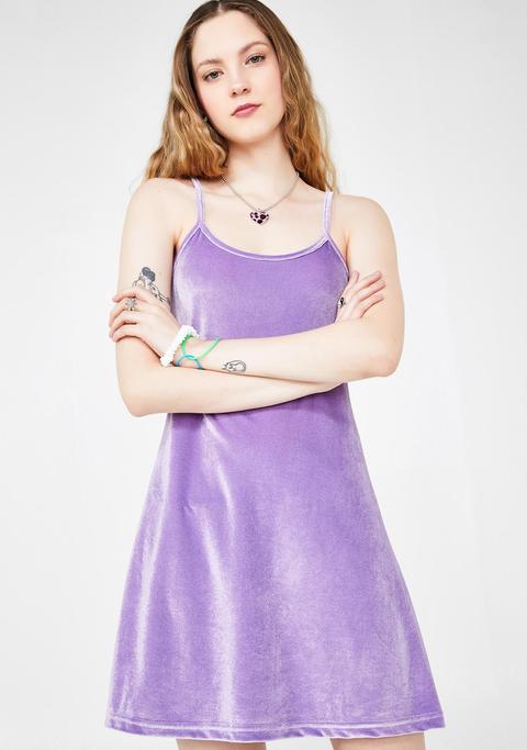 velvet lilac dress