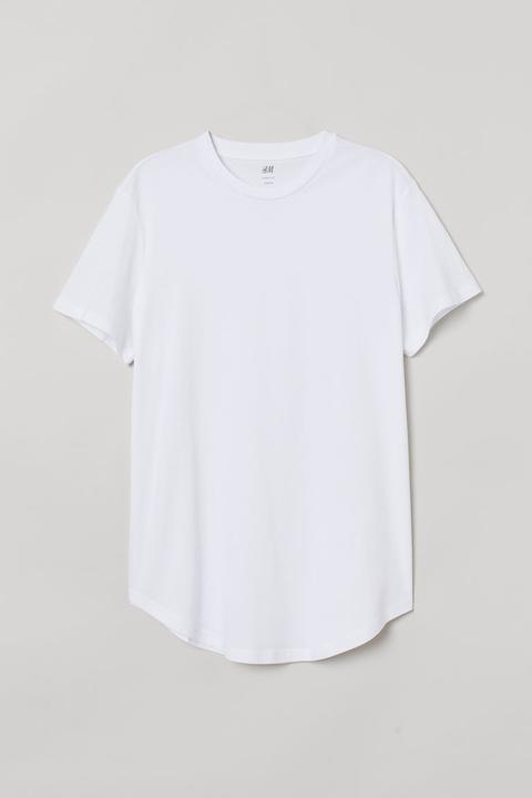 T-shirt Long Fit - White