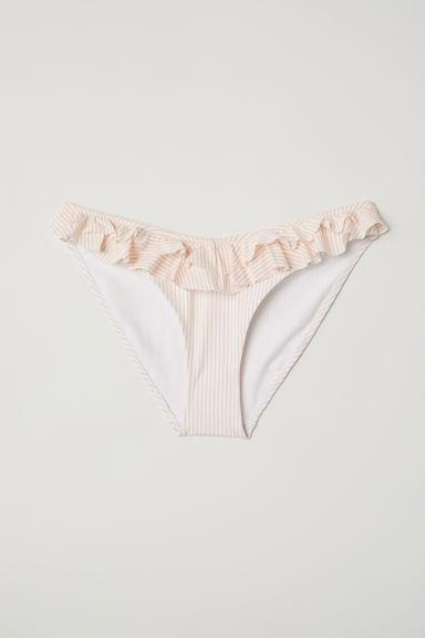 H & M - Slip Bikini Con Taglio A V - Bianco