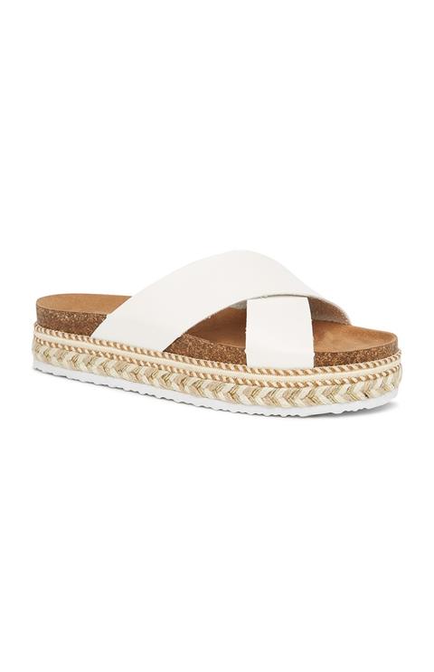 White Platform Espadrille
