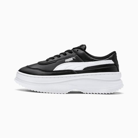 Zapatillas Para Mujer Deva Leather, Blanco/negro, Talla 35.5 | Puma Mujeres