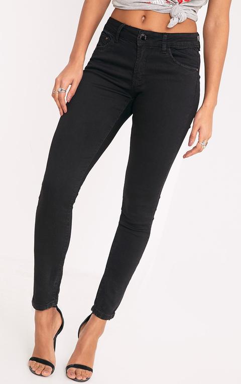 Leah Black High Stretch Skinny Jean