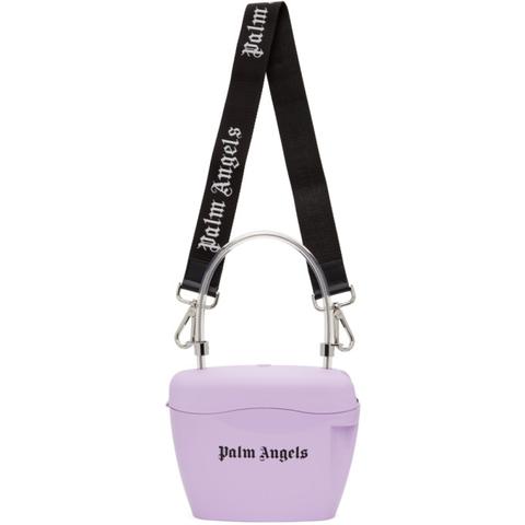 Palm Angels Purple Padlock Shoulder Bag