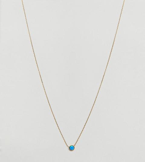 Orelia - Vergoldete Halskette Mit Hübschem Opal - Gold